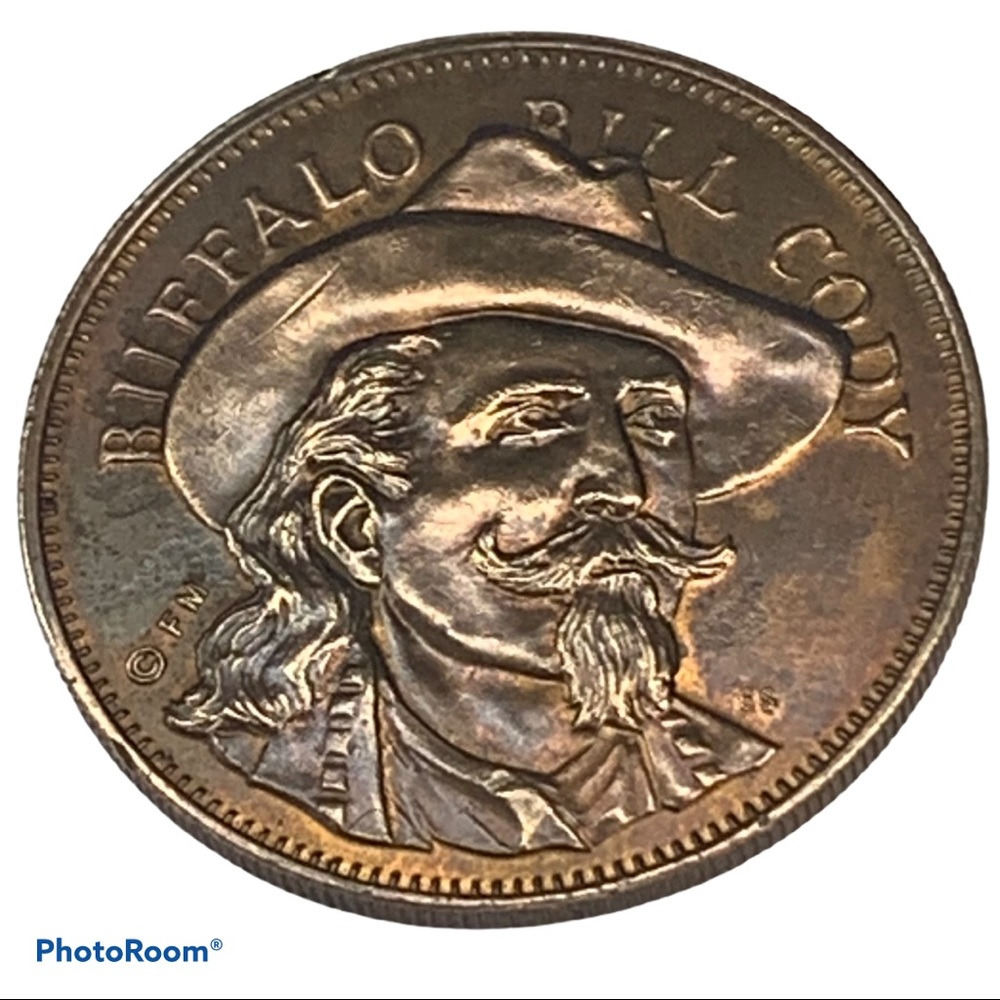 VTG AMERICAN RUGGED SERIES BUFFALO Bill Token